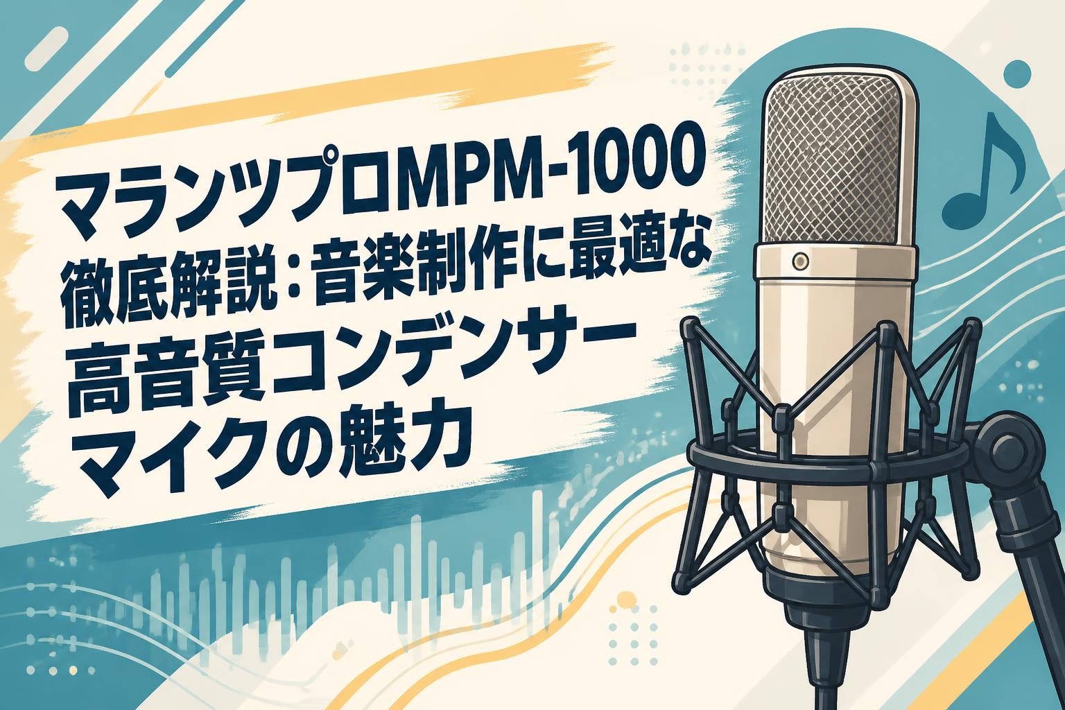 マランツプロMPM-1000徹底解説：音楽制作に最適な高音質コンデンサーマイクの魅力