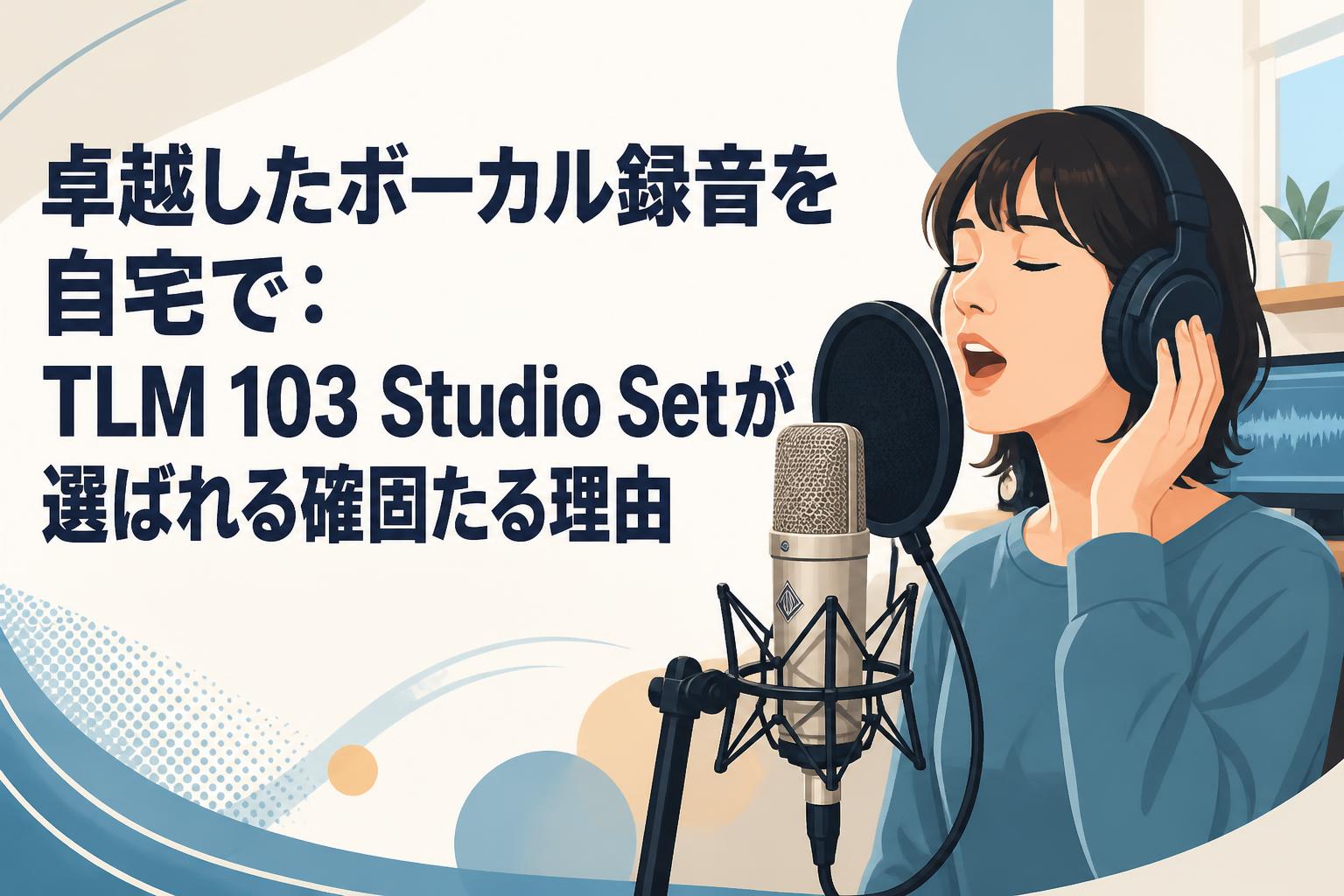卓越したボーカル録音を自宅で：TLM 103 Studio Setが選ばれる確固たる理由
