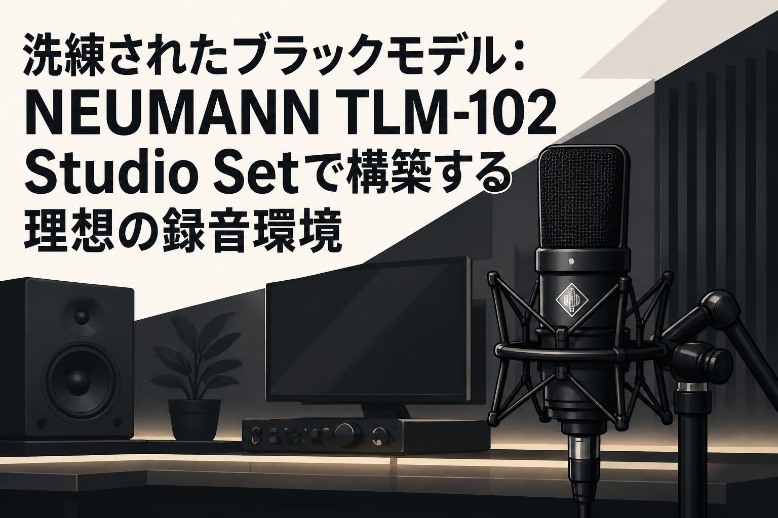洗練されたブラックモデル：NEUMANN TLM-102 Studio Setで構築する理想の録音環境