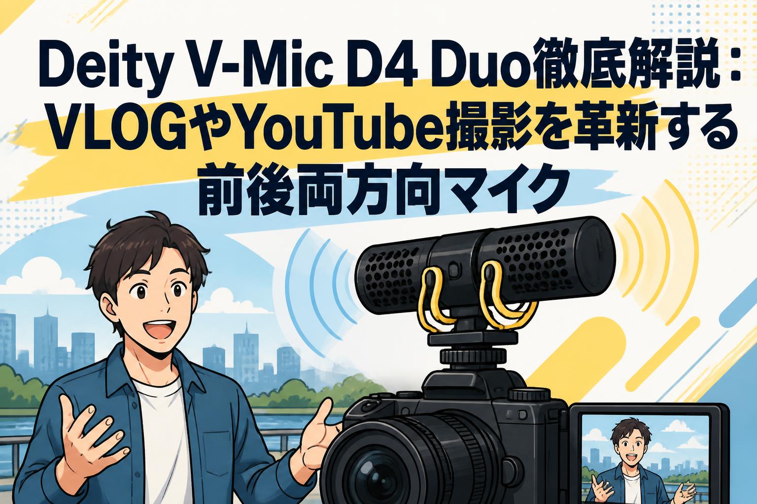 Deity V-Mic D4 Duo徹底解説：VLOGやYouTube撮影を革新する前後両方向マイク