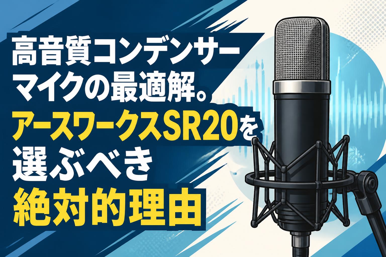 高音質コンデンサーマイクの最適解。アースワークスSR20を選ぶべき絶対的理由