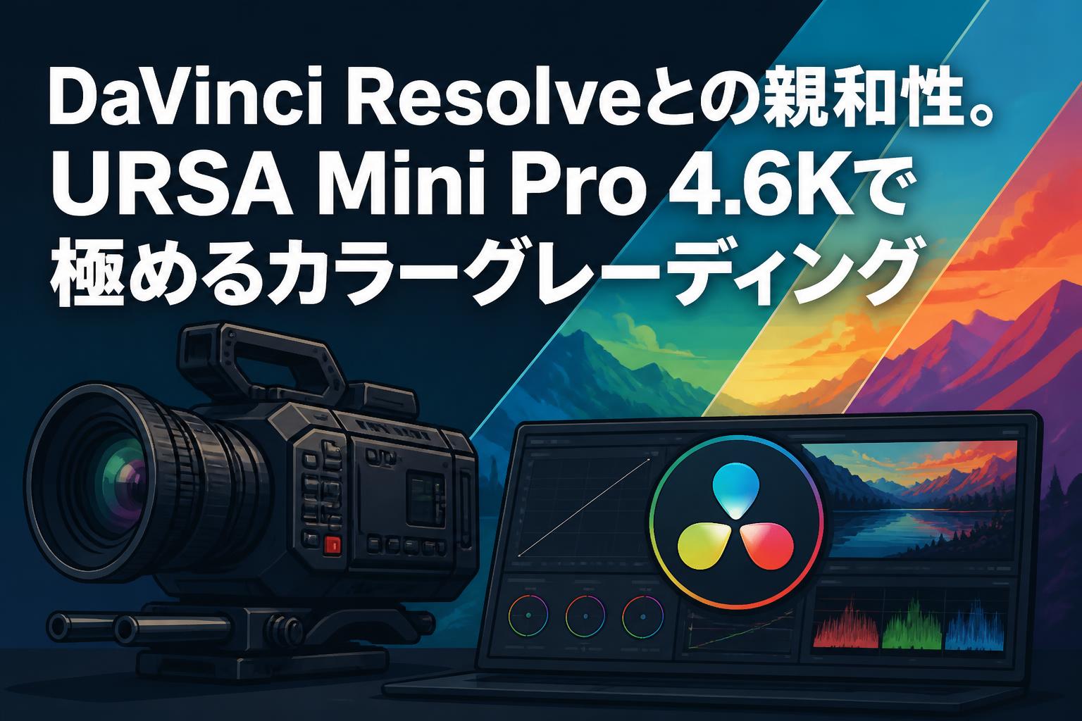 DaVinci Resolveとの親和性。URSA Mini Pro 4.6Kで極めるカラーグレーディング