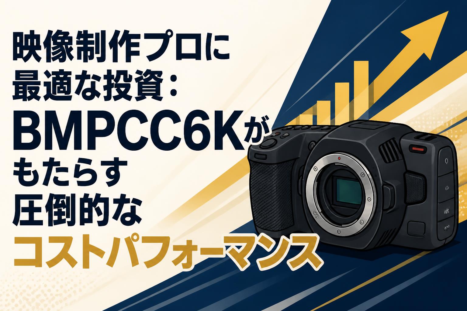 映像制作プロに最適な投資：BMPCC6Kがもたらす圧倒的なコストパフォーマンス