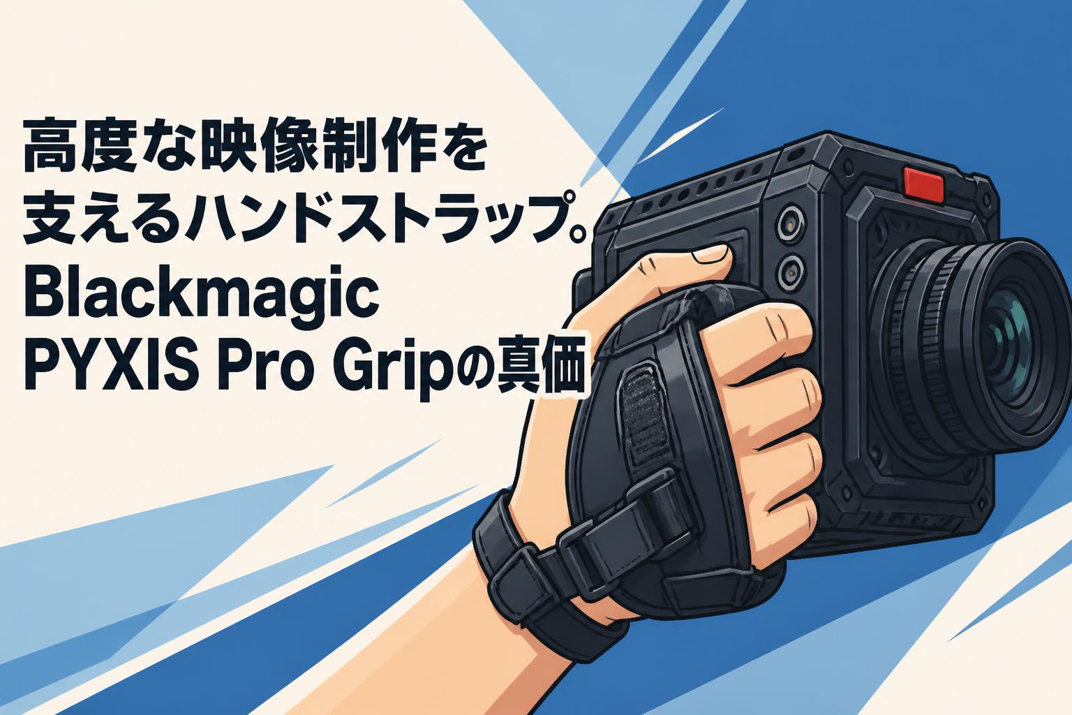 高度な映像制作を支えるハンドストラップ。Blackmagic PYXIS Pro Gripの真価
