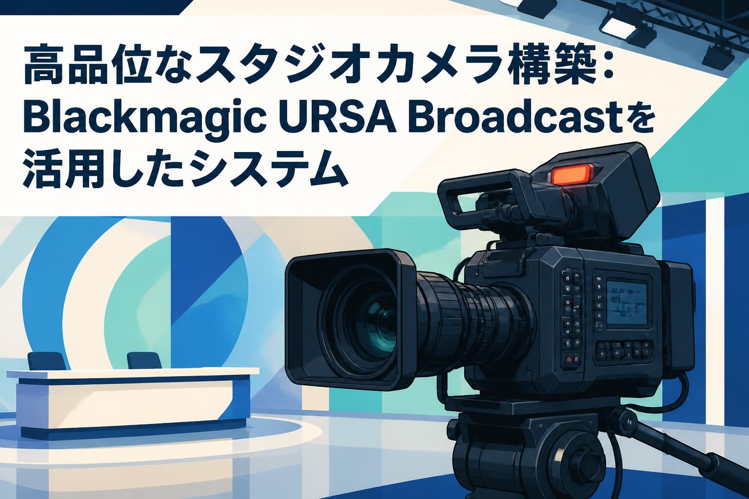 高品位なスタジオカメラ構築：Blackmagic URSA Broadcastを活用したシステム