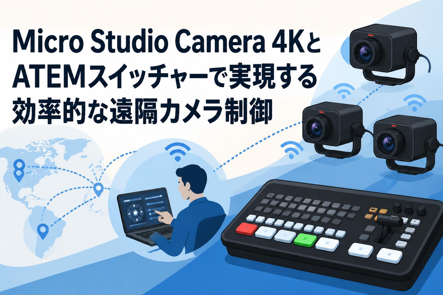 Micro Studio Camera 4KとATEMスイッチャーで実現する効率的な遠隔カメラ制御