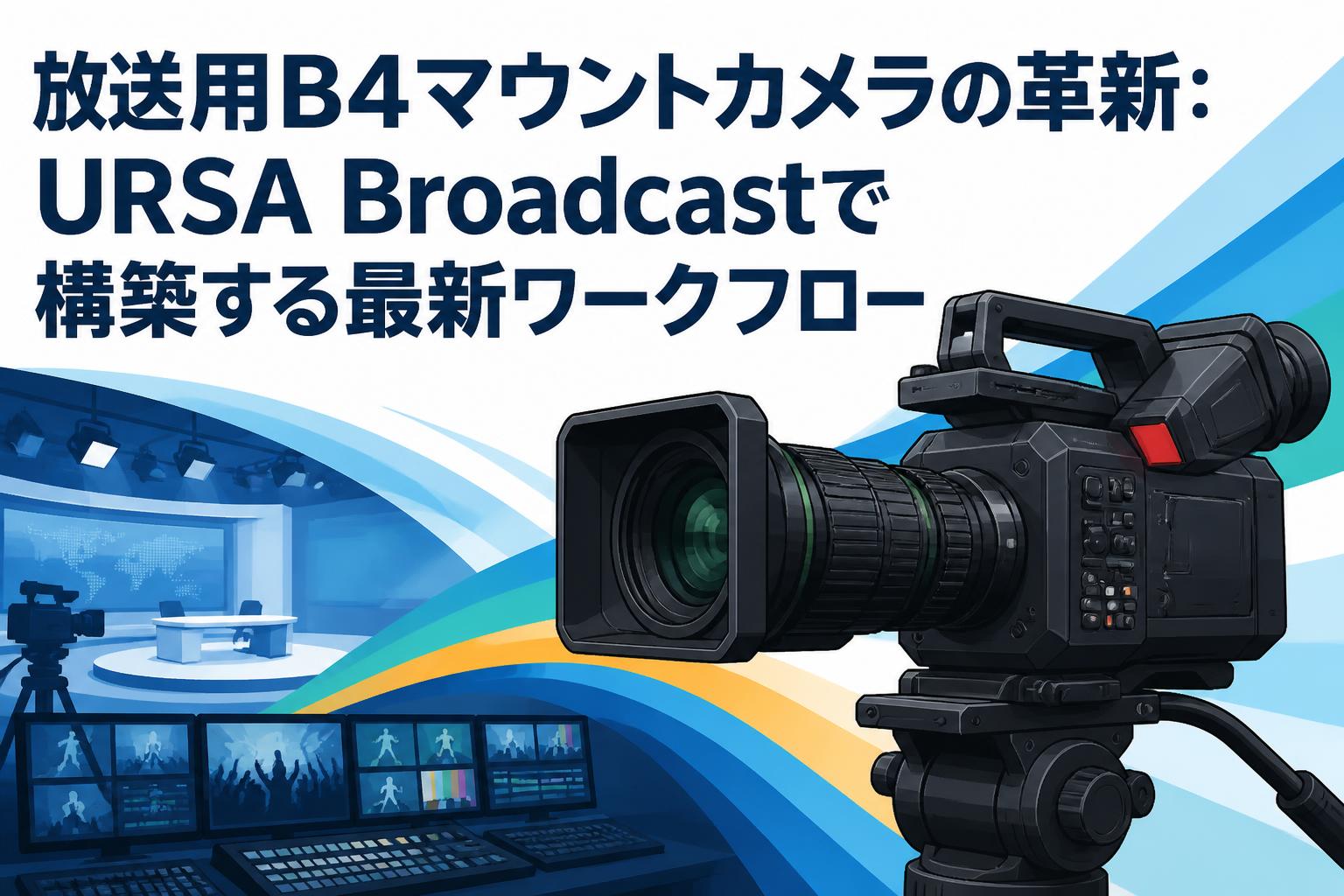 放送用B4マウントカメラの革新：URSA Broadcastで構築する最新ワークフロー