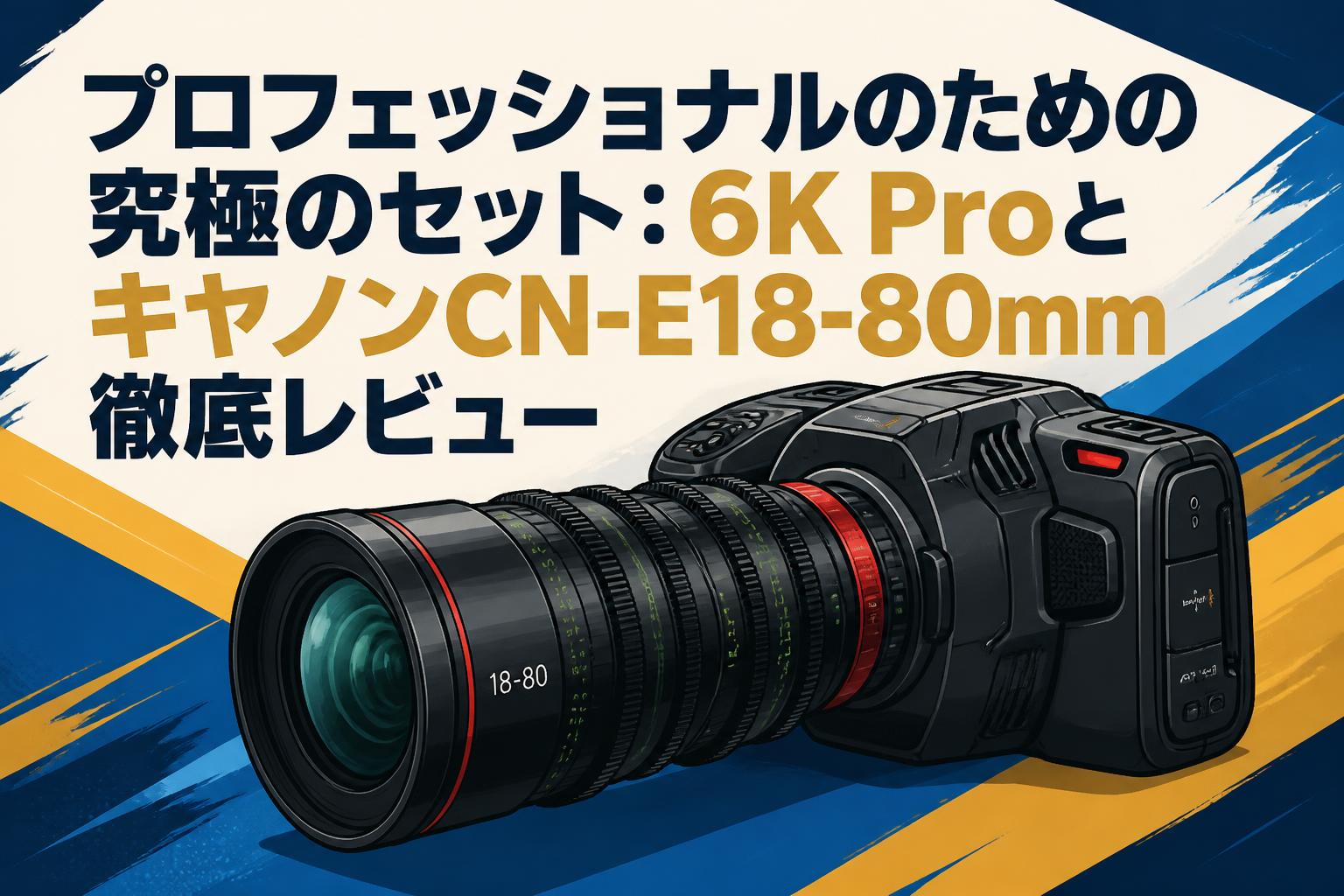プロフェッショナルのための究極のセット：6K ProとキヤノンCN-E18-80mm徹底レビュー