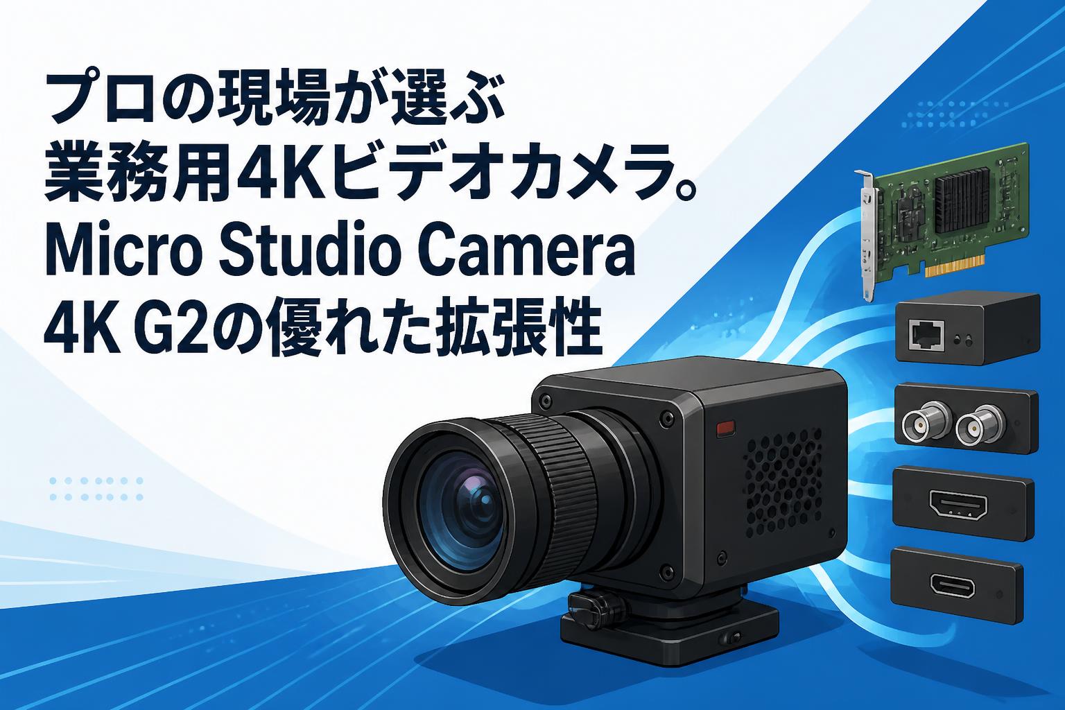 プロの現場が選ぶ業務用4Kビデオカメラ。Micro Studio Camera 4K G2の優れた拡張性