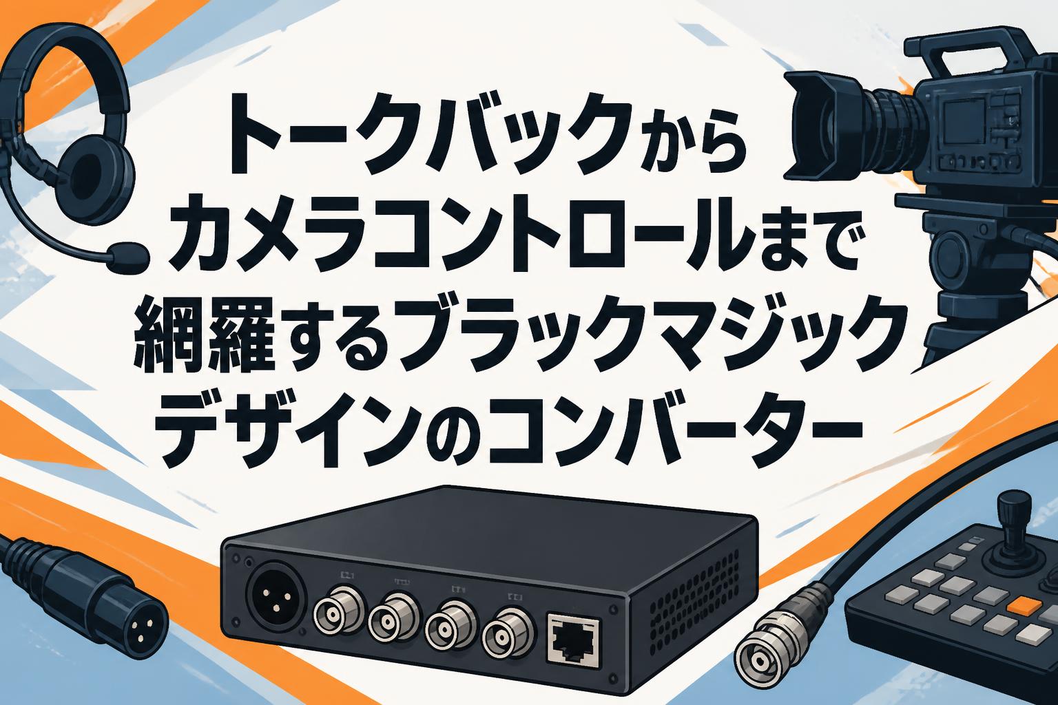 トークバックからカメラコントロールまで網羅するブラックマジックデザインのコンバーター