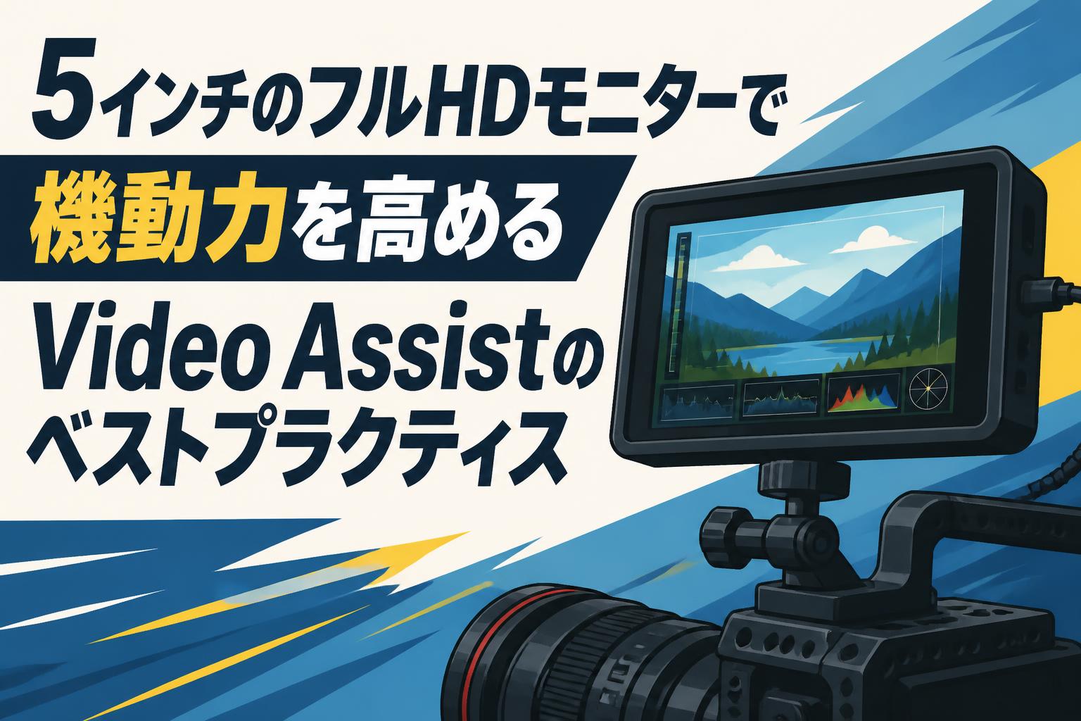 5インチのフルHDモニターで機動力を高めるVideo Assistのベストプラクティス