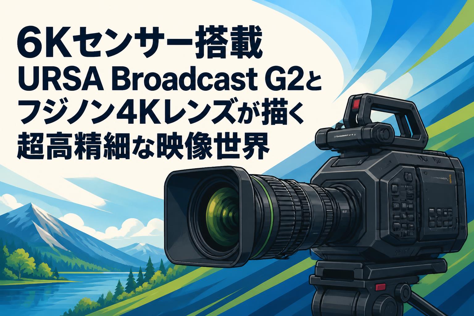 6Kセンサー搭載URSA Broadcast G2とフジノン4Kレンズが描く超高精細な映像世界