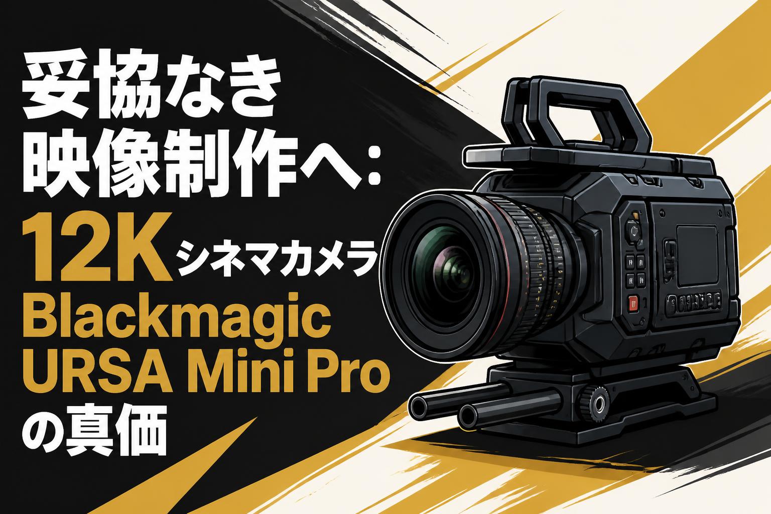 妥協なき映像制作へ：12KシネマカメラBlackmagic URSA Mini Proの真価