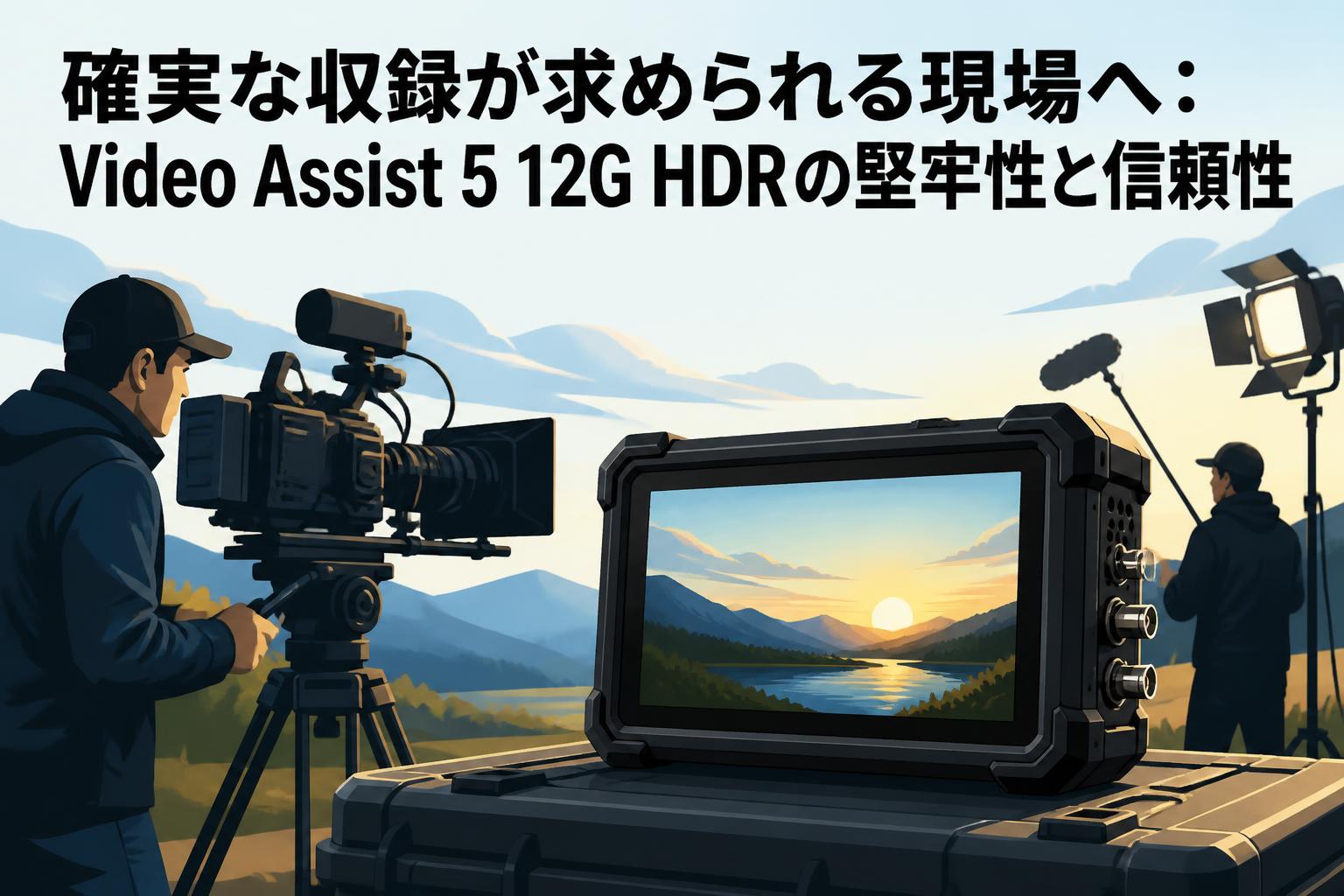 確実な収録が求められる現場へ：Video Assist 5 12G HDRの堅牢性と信頼性