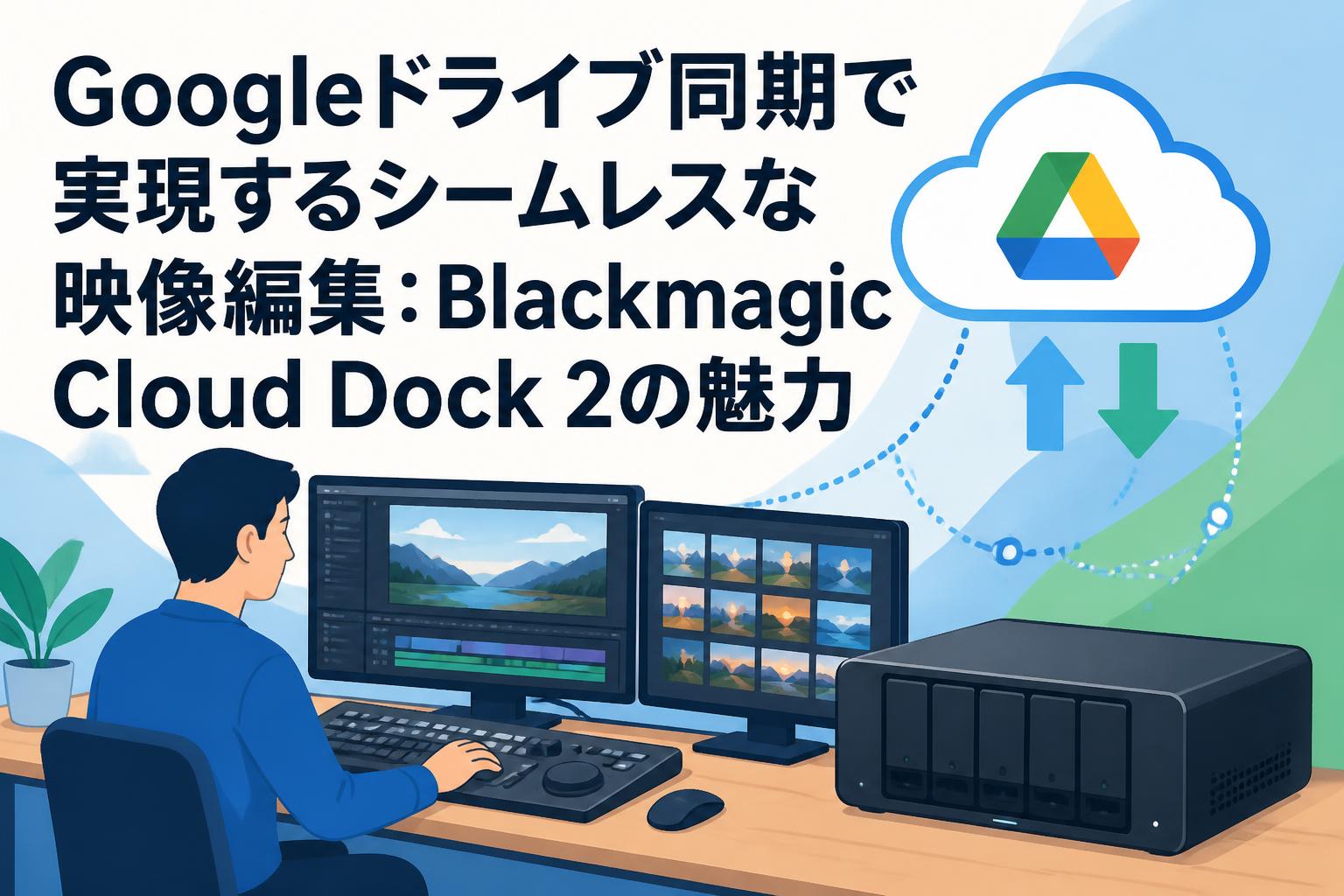 Googleドライブ同期で実現するシームレスな映像編集：Blackmagic Cloud Dock 2の魅力