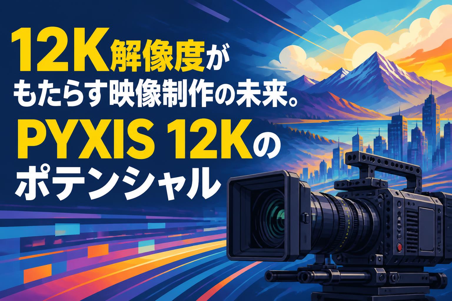 12K解像度がもたらす映像制作の未来。PYXIS 12Kのポテンシャル
