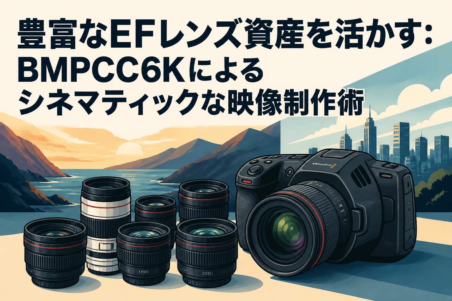 豊富なEFレンズ資産を活かす：BMPCC6Kによるシネマティックな映像制作術