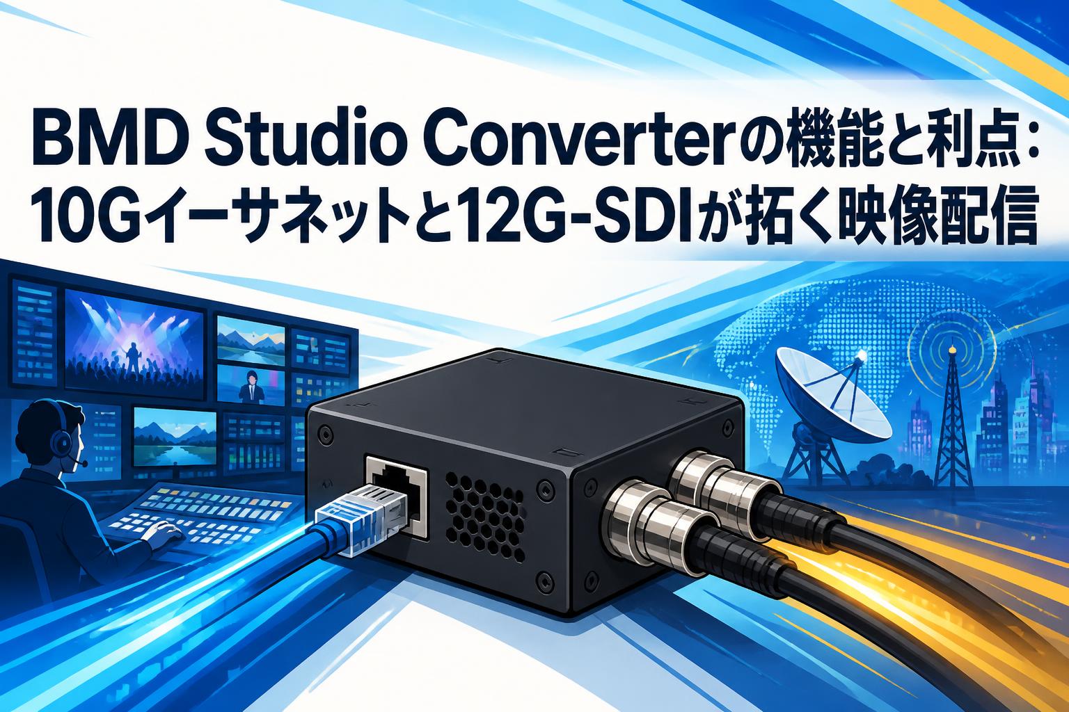 BMD Studio Converterの機能と利点：10Gイーサネットと12G-SDIが拓く映像配信