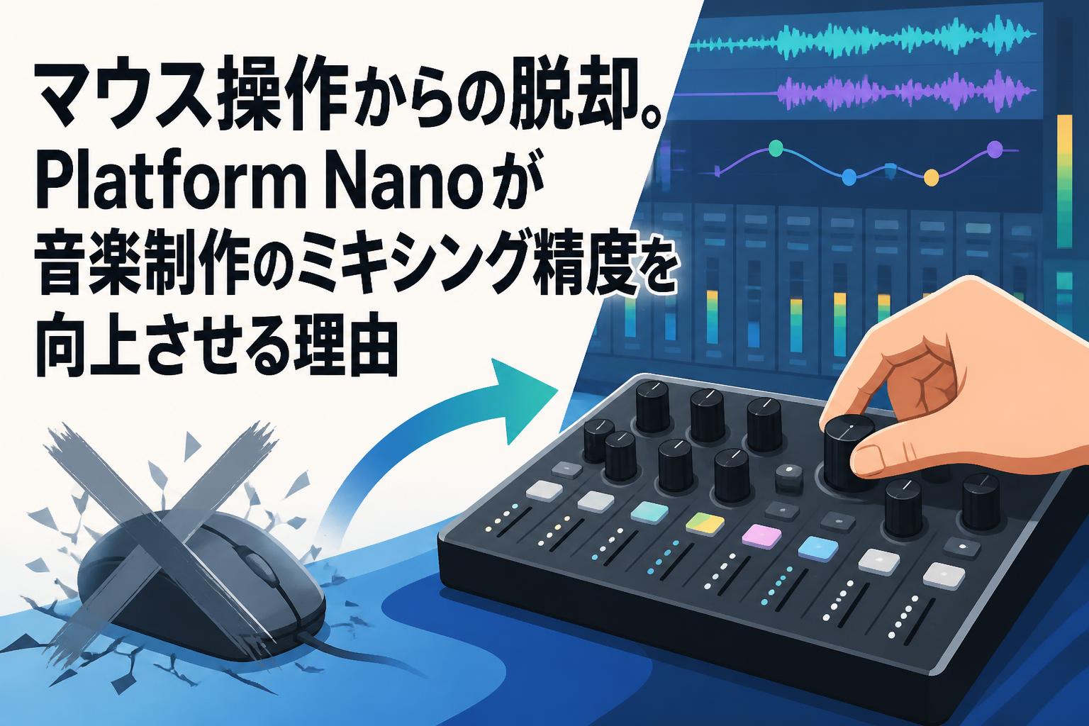 マウス操作からの脱却。Platform Nanoが音楽制作のミキシング精度を向上させる理由