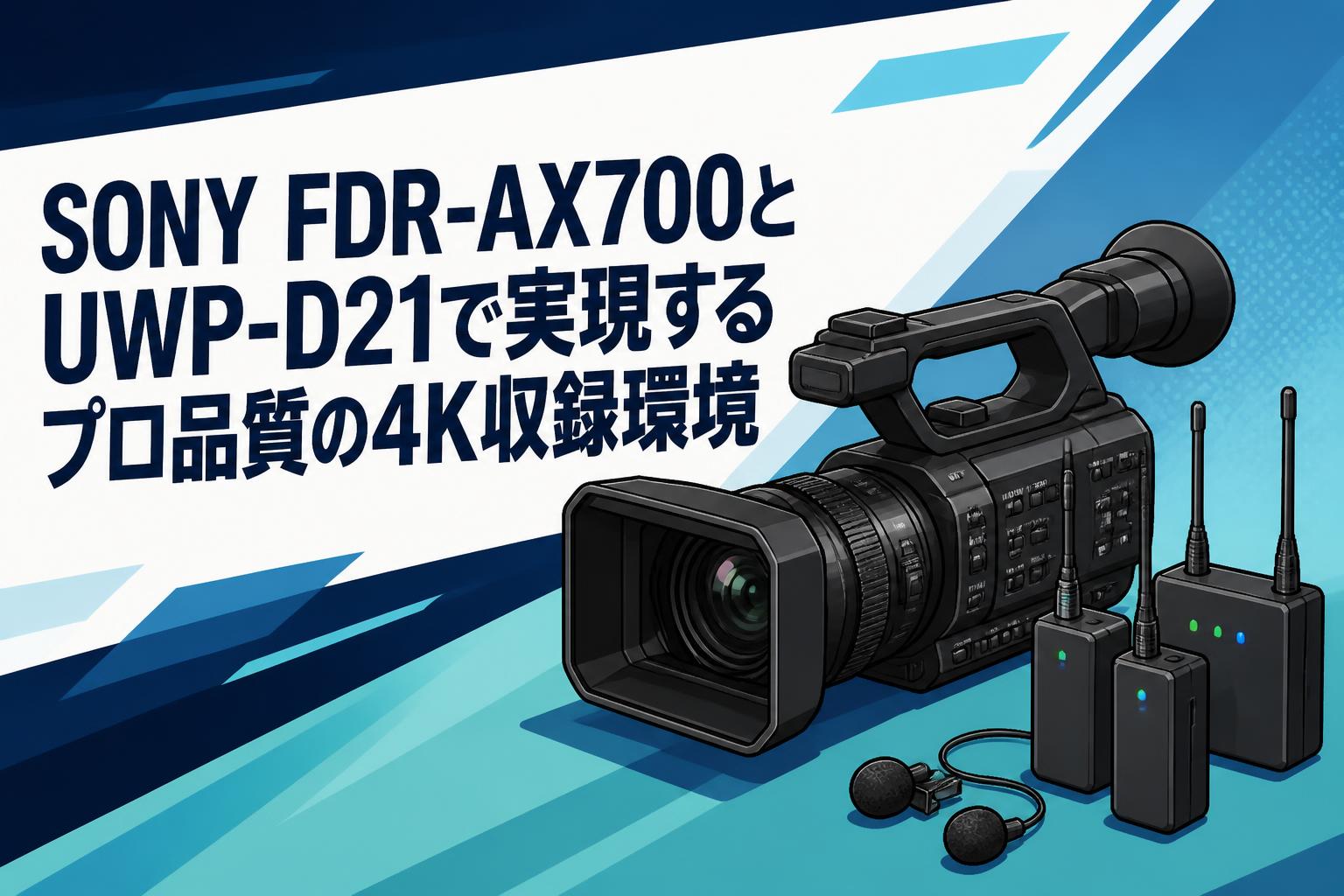 SONY FDR-AX700とUWP-D21で実現するプロ品質の4K収録環境