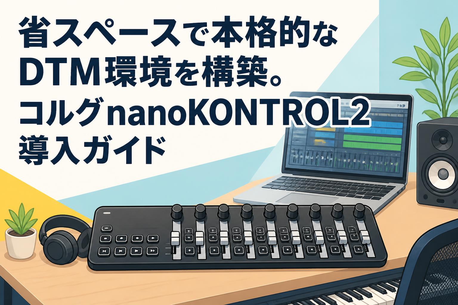 省スペースで本格的なDTM環境を構築。コルグnanoKONTROL2導入ガイド