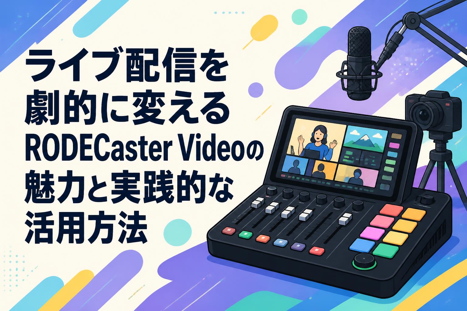 ライブ配信を劇的に変えるRODECaster Videoの魅力と実践的な活用方法