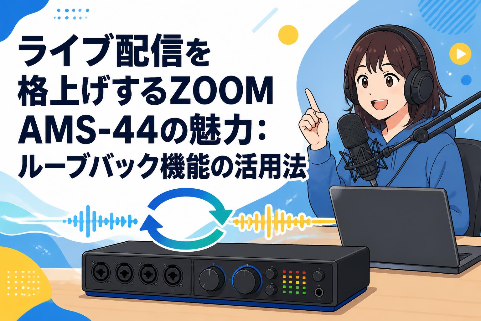 ライブ配信を格上げするZOOM AMS-44の魅力：ループバック機能の活用法