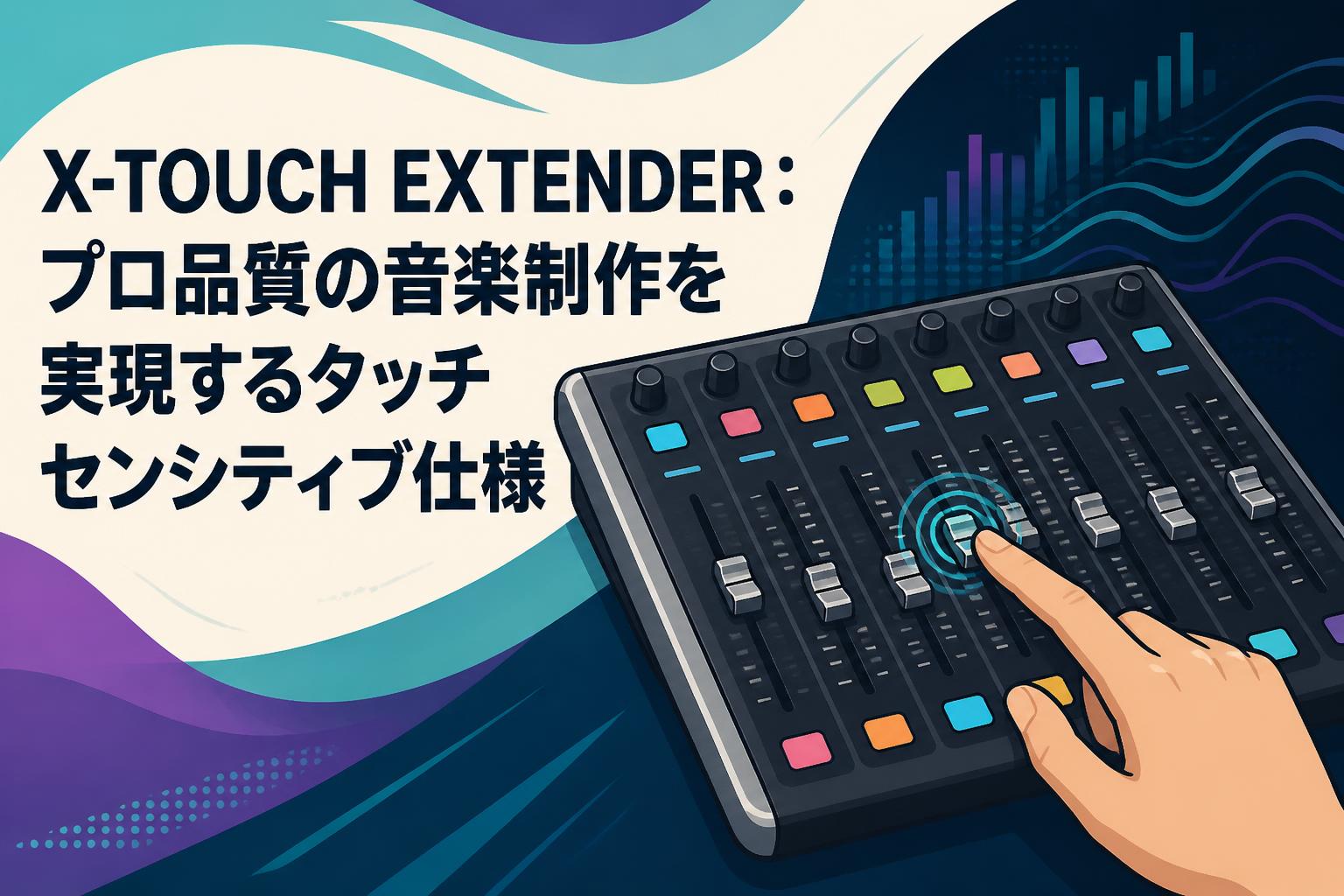 X-TOUCH EXTENDER：プロ品質の音楽制作を実現するタッチセンシティブ仕様