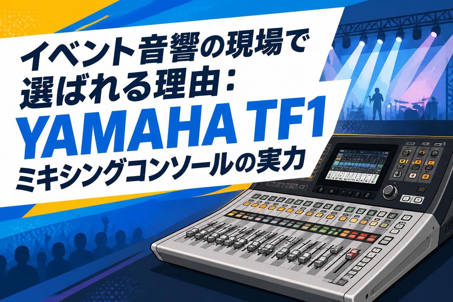 イベント音響の現場で選ばれる理由：YAMAHA TF1ミキシングコンソールの実力