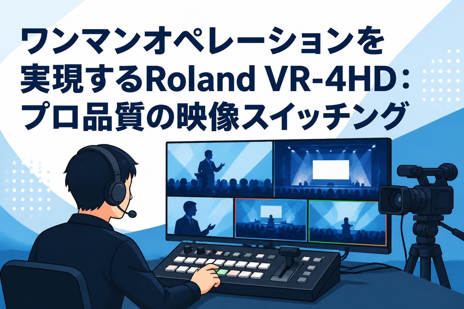 ワンマンオペレーションを実現するRoland VR-4HD：プロ品質の映像スイッチング