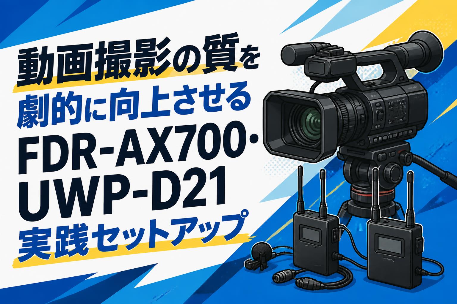 動画撮影の質を劇的に向上させるFDR-AX700・UWP-D21実践セットアップ