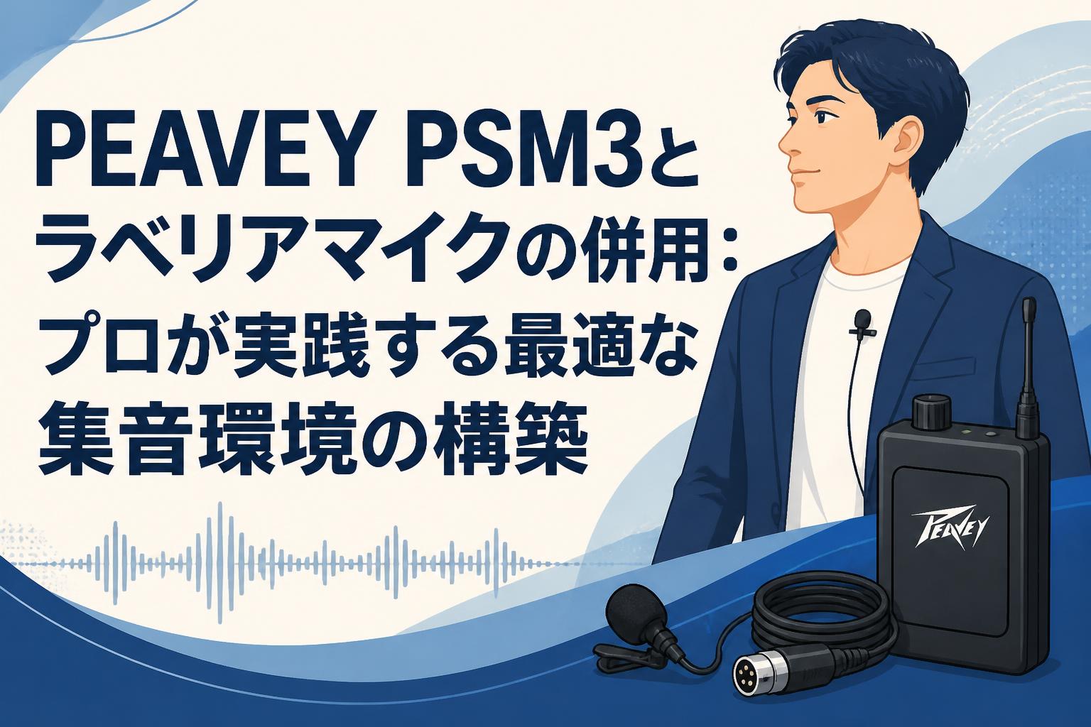 PEAVEY PSM3とラベリアマイクの併用：プロが実践する最適な集音環境の構築