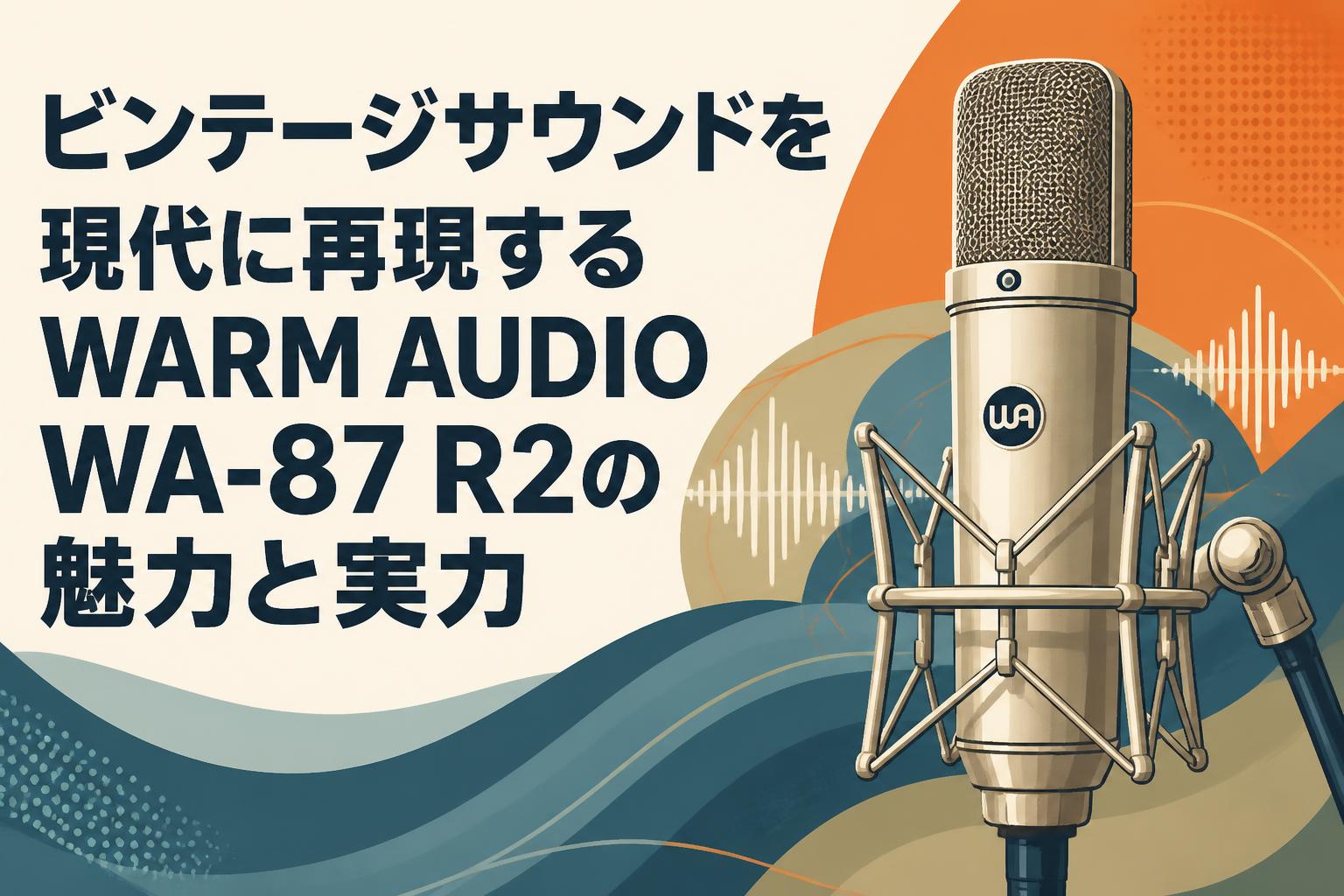 ビンテージサウンドを現代に再現するWARM AUDIO WA-87 R2の魅力と実力