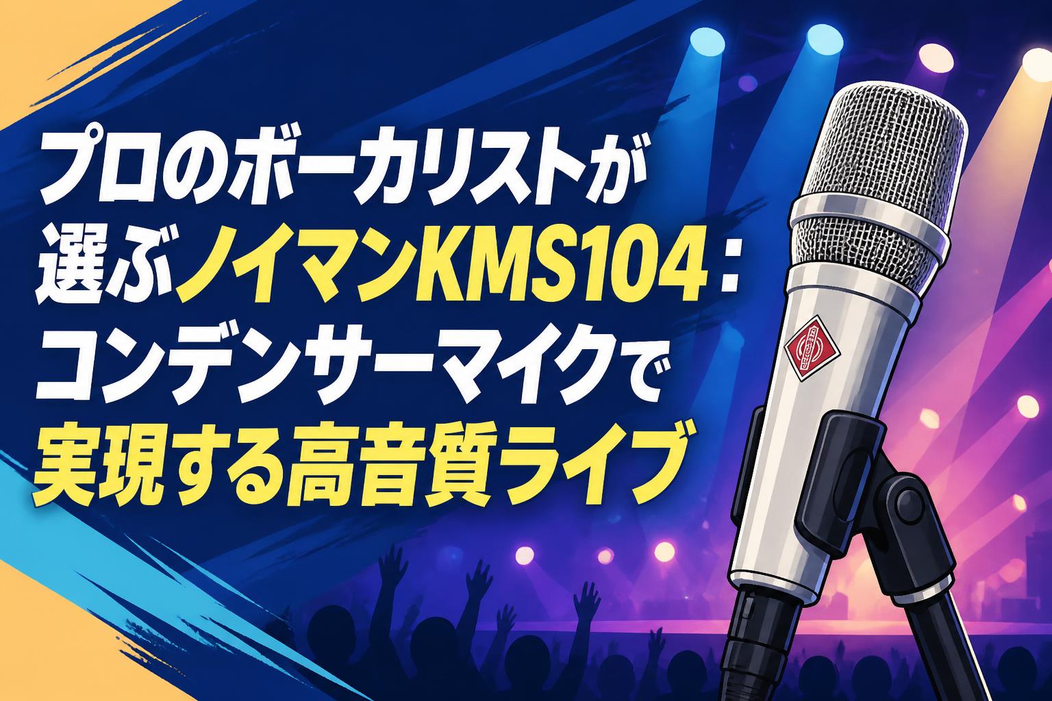 プロのボーカリストが選ぶノイマンKMS104：コンデンサーマイクで実現する高音質ライブ
