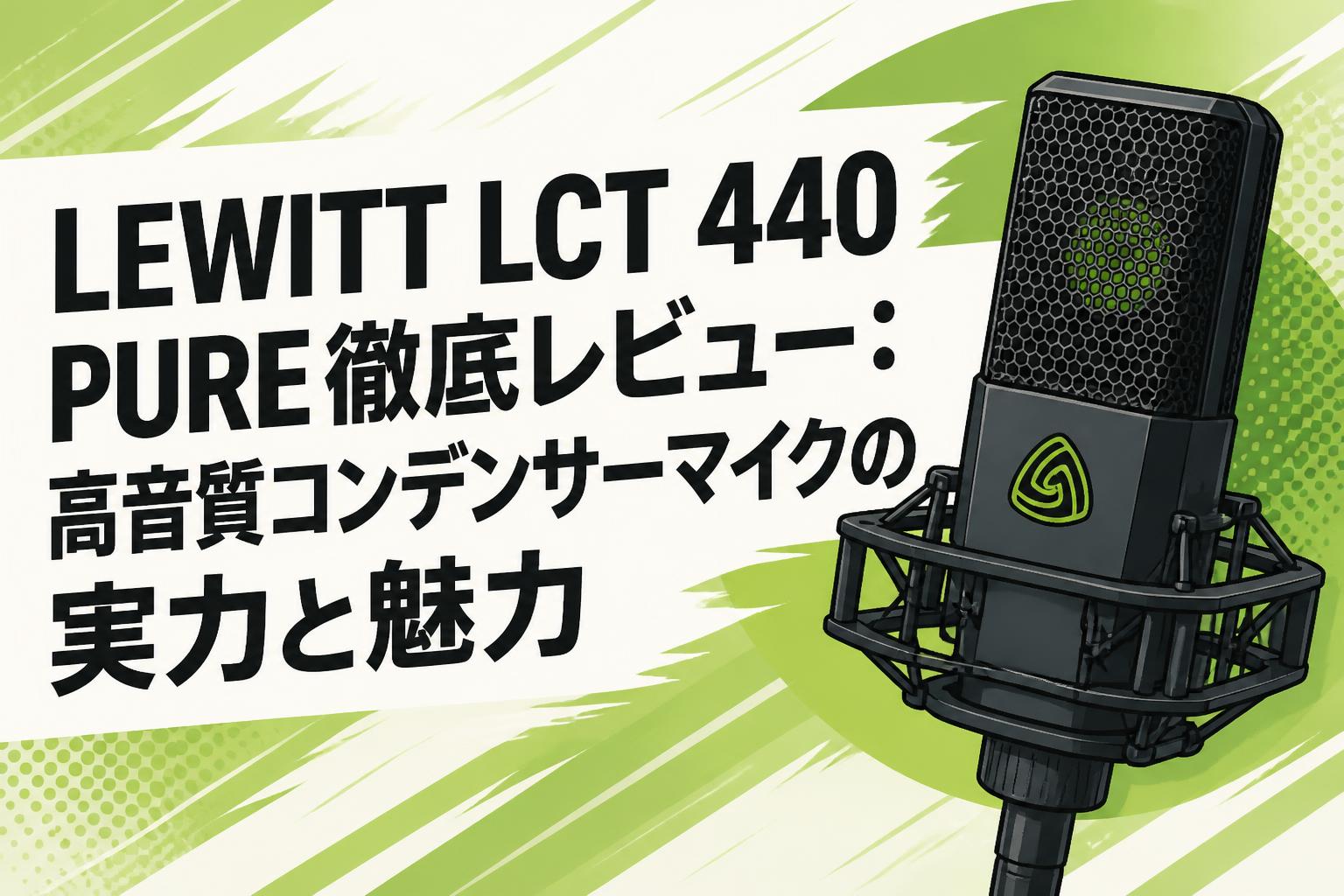 LEWITT LCT 440 PURE徹底レビュー：高音質コンデンサーマイクの実力と魅力