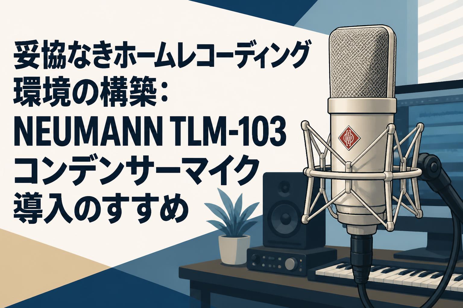 妥協なきホームレコーディング環境の構築：NEUMANN TLM-103コンデンサーマイク導入のすすめ