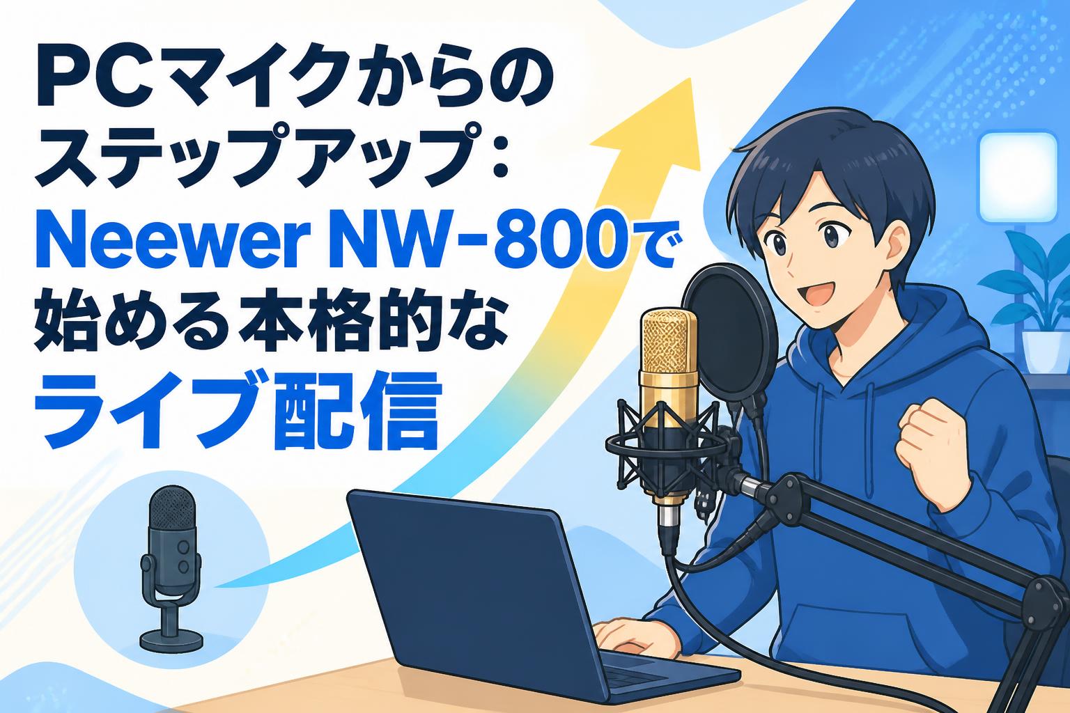 PCマイクからのステップアップ：Neewer NW-800で始める本格的なライブ配信