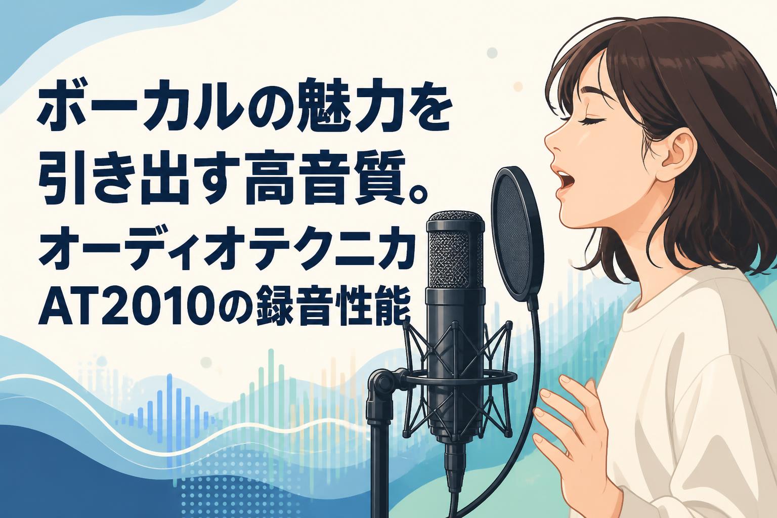 ボーカルの魅力を引き出す高音質。オーディオテクニカAT2010の録音性能