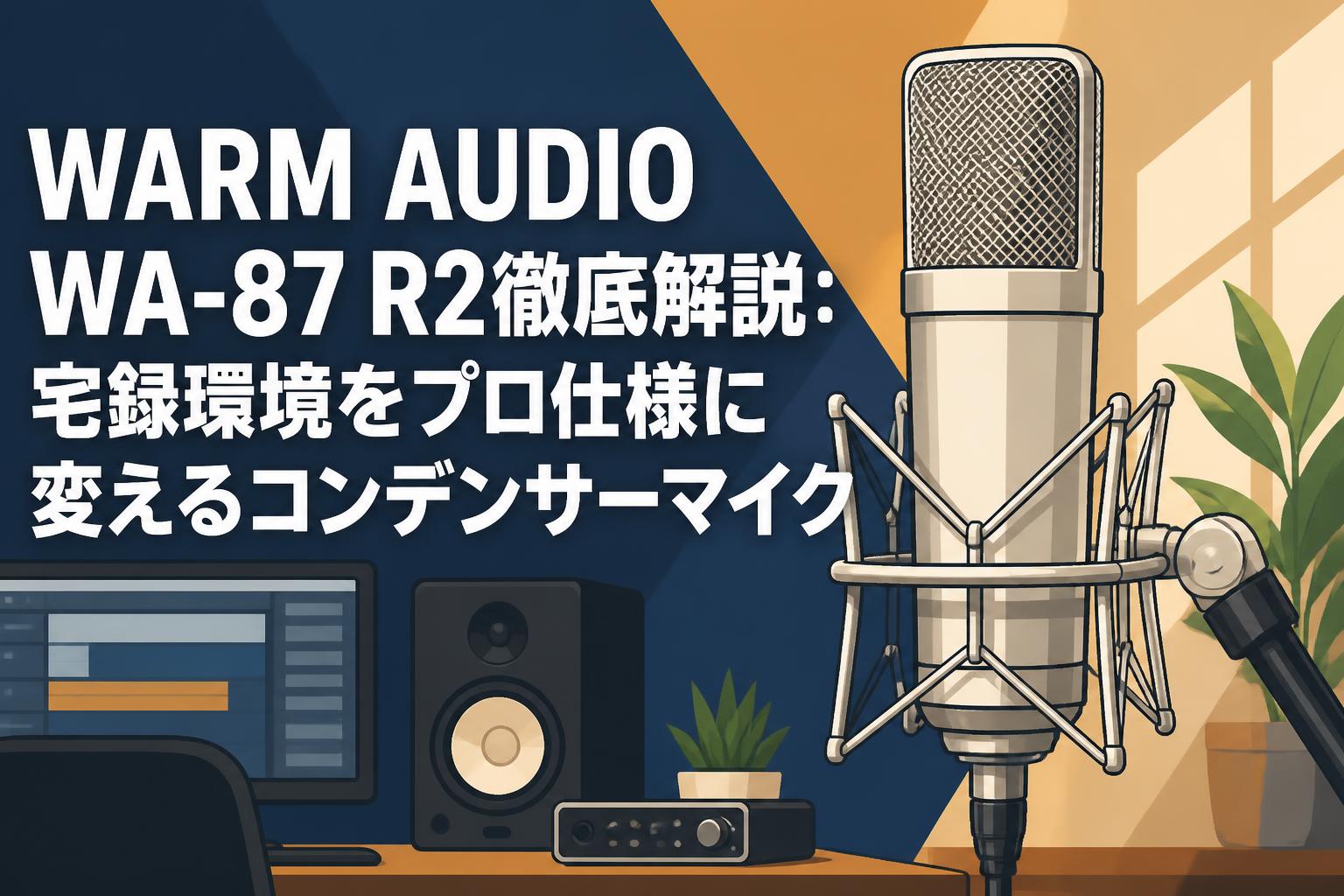 WARM AUDIO WA-87 R2徹底解説：宅録環境をプロ仕様に変えるコンデンサーマイク