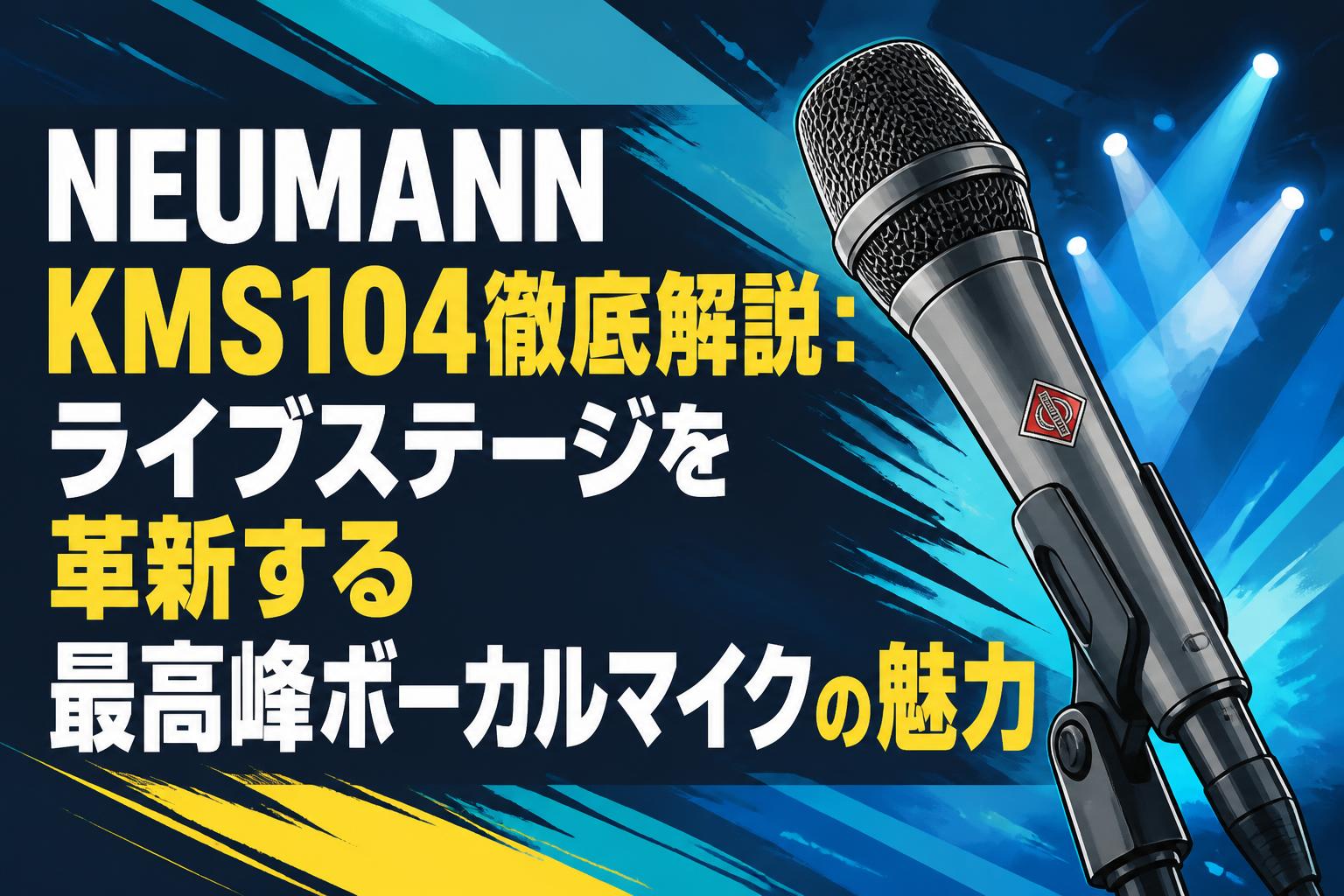 NEUMANN KMS104徹底解説：ライブステージを革新する最高峰ボーカルマイクの魅力