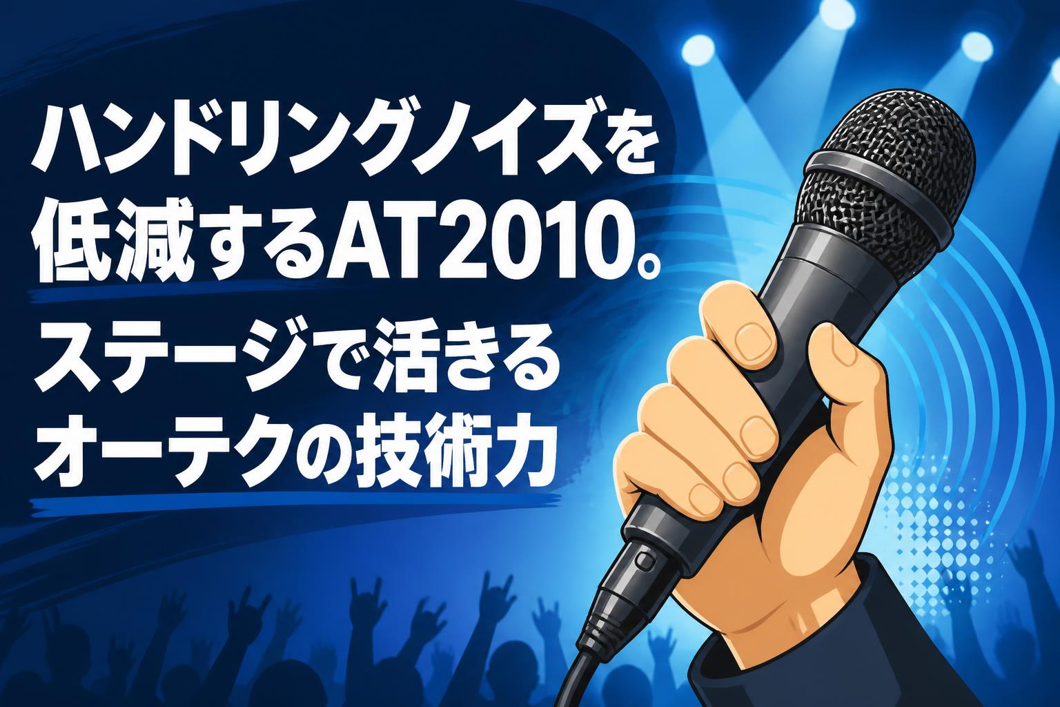 ハンドリングノイズを低減するAT2010。ステージで活きるオーテクの技術力