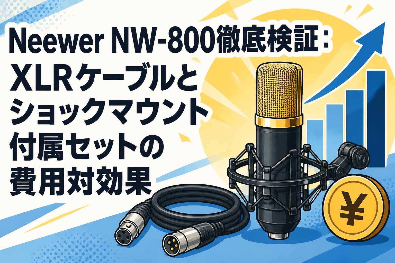 Neewer NW-800徹底検証：XLRケーブルとショックマウント付属セットの費用対効果