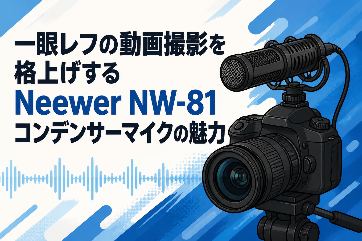 一眼レフの動画撮影を格上げするNeewer NW-81コンデンサーマイクの魅力