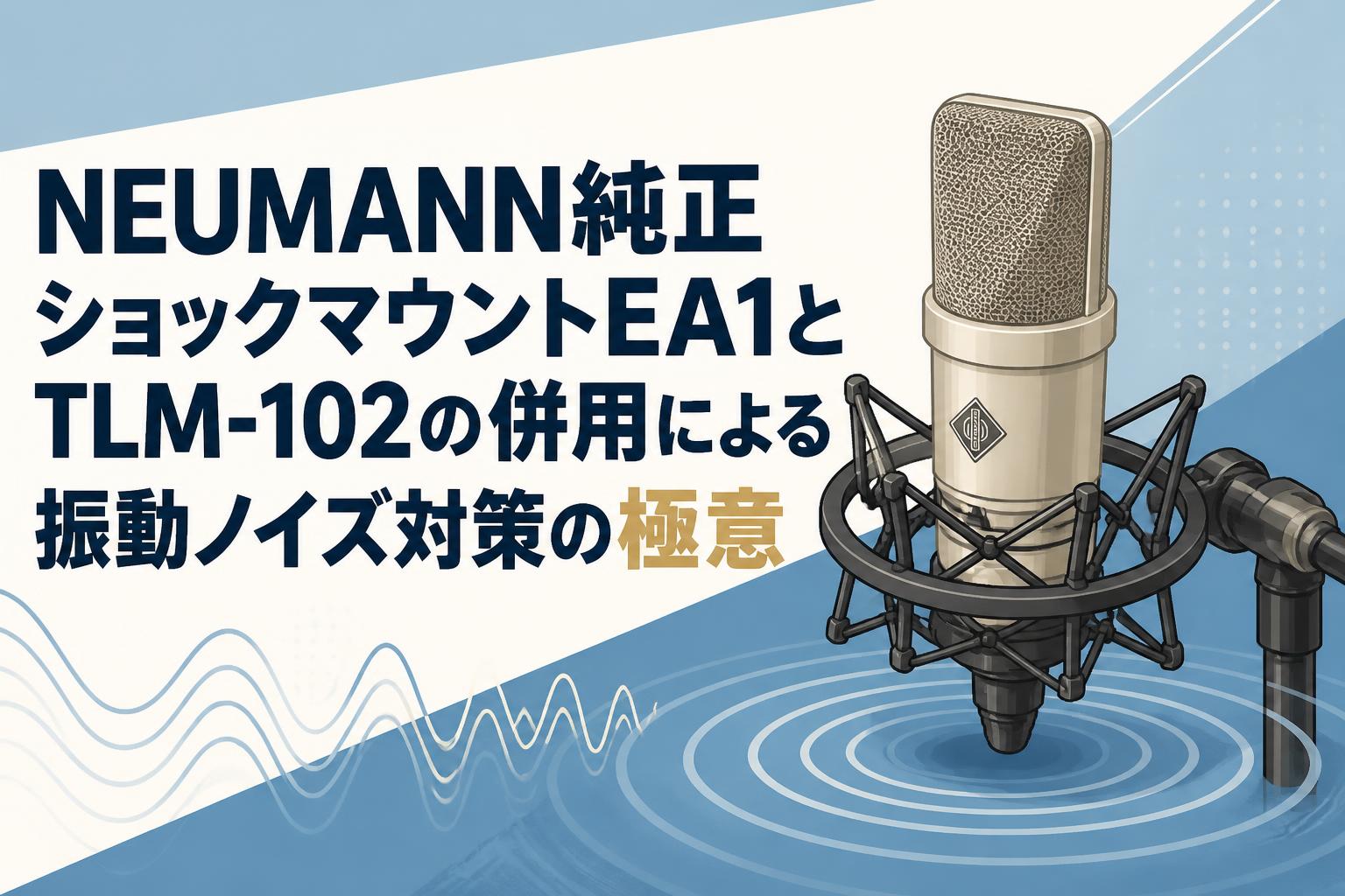 NEUMANN純正ショックマウントEA1とTLM-102の併用による振動ノイズ対策の極意
