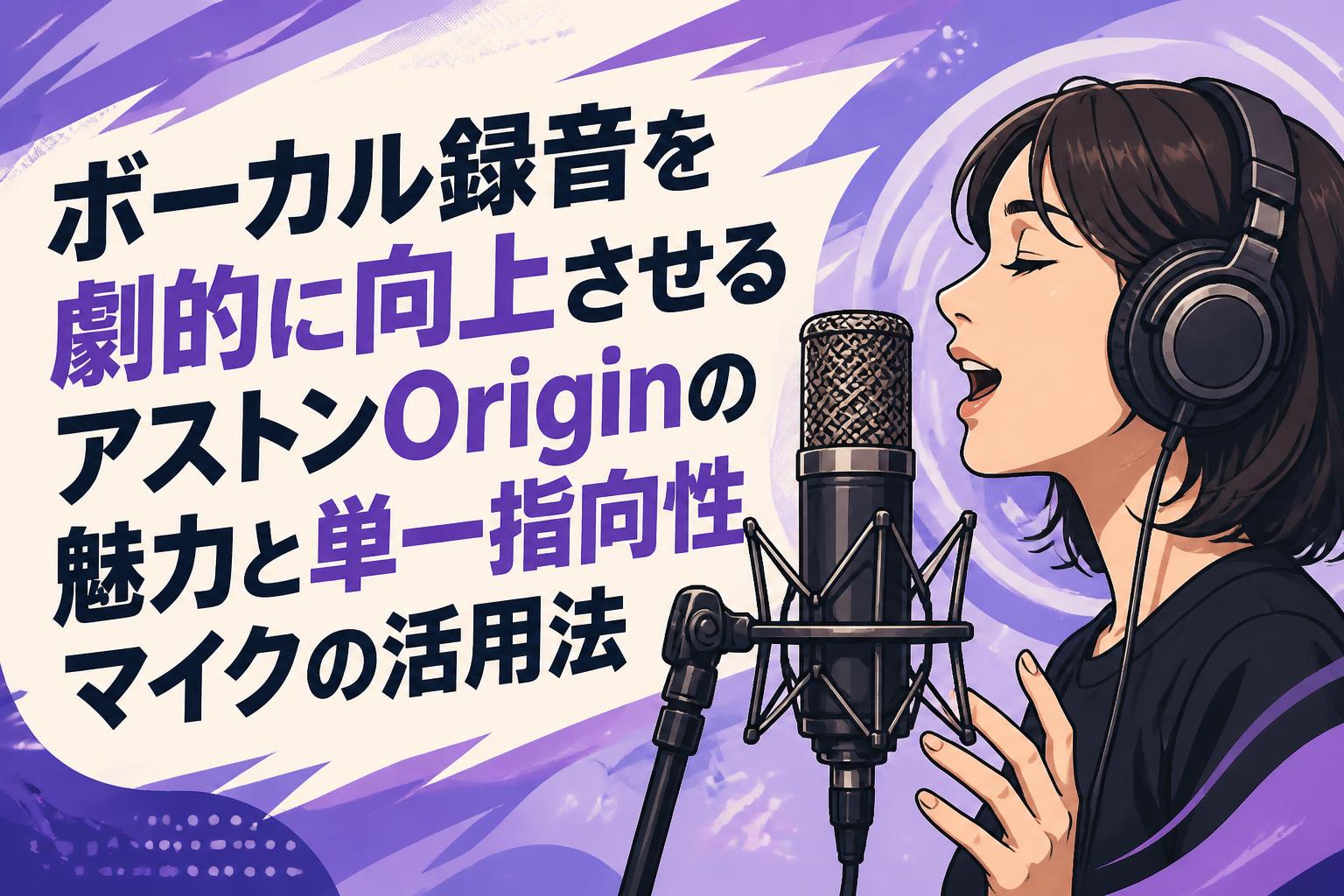 ボーカル録音を劇的に向上させるアストンOriginの魅力と単一指向性マイクの活用法