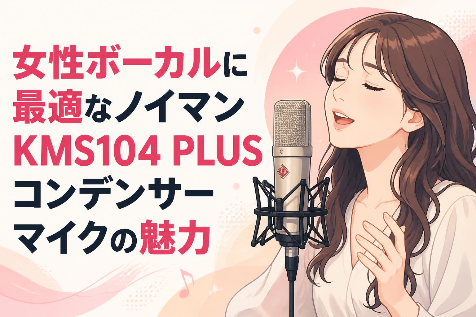 女性ボーカルに最適なノイマンKMS104 PLUSコンデンサーマイクの魅力