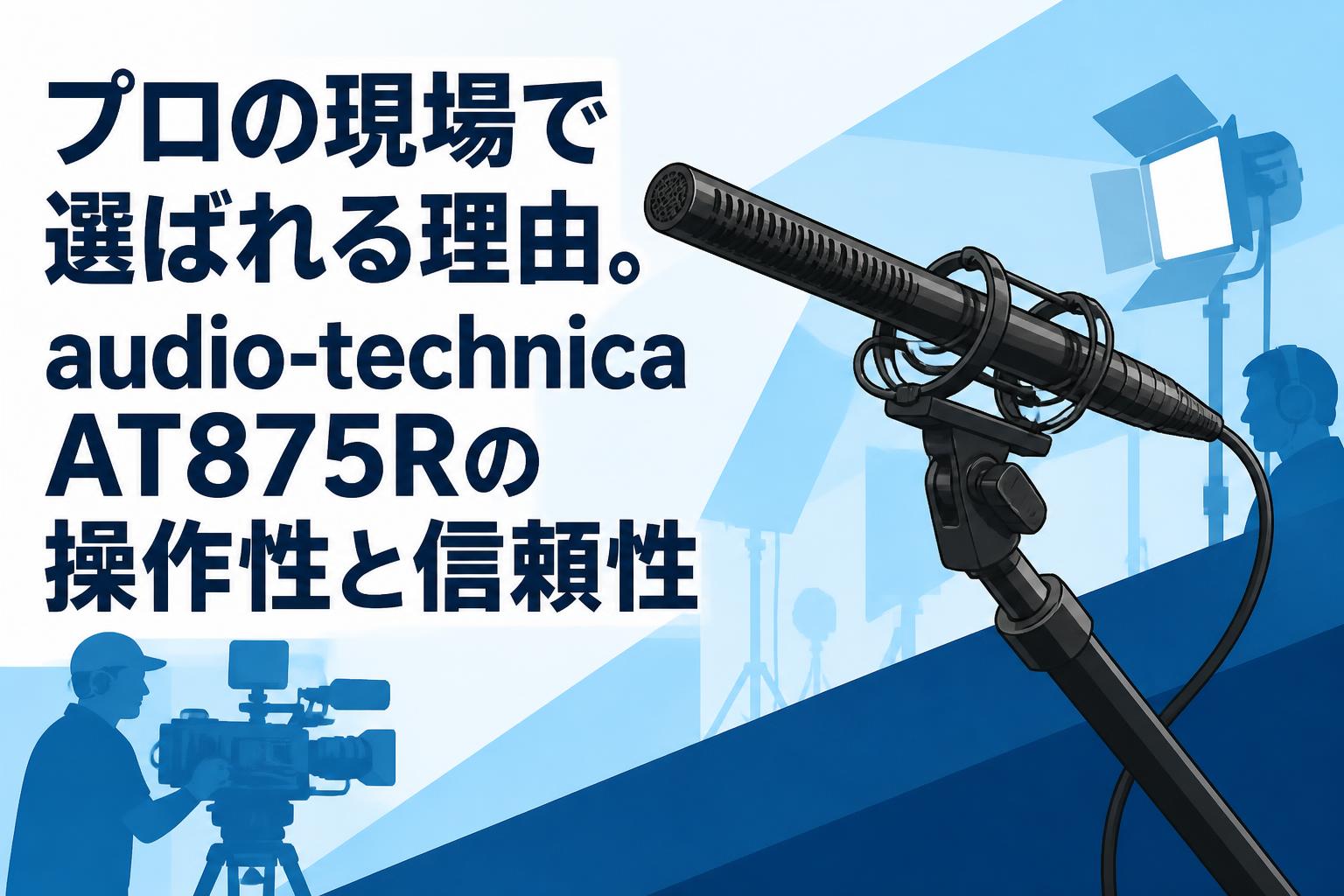 プロの現場で選ばれる理由。audio-technica AT875Rの操作性と信頼性