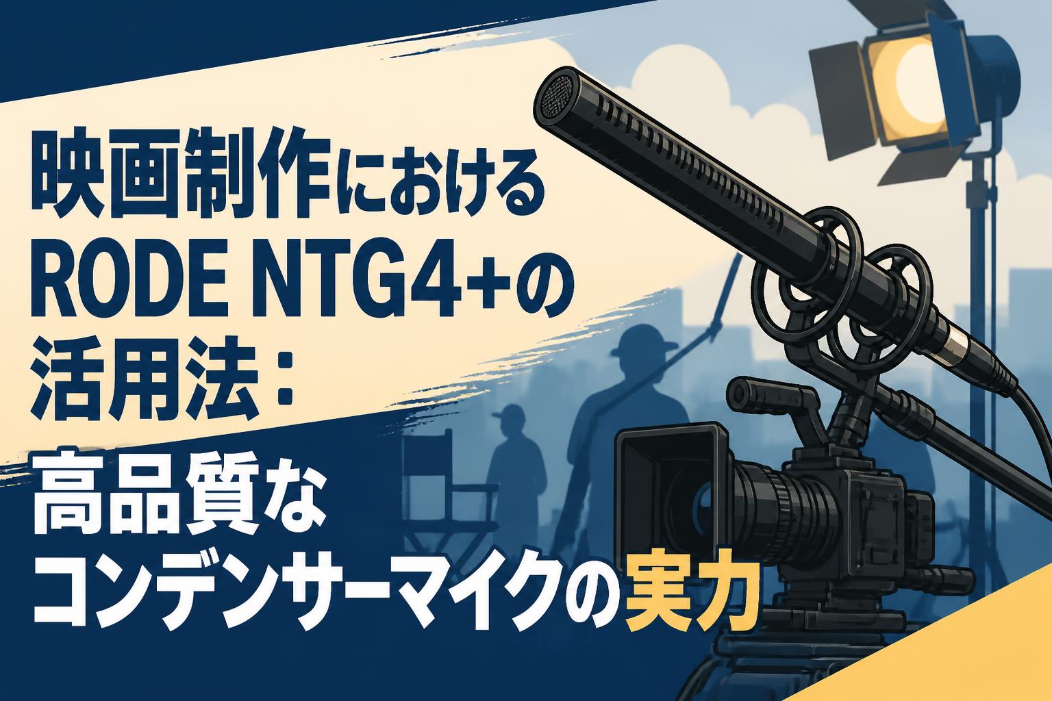 映画制作におけるRODE NTG4+の活用法：高品質なコンデンサーマイクの実力