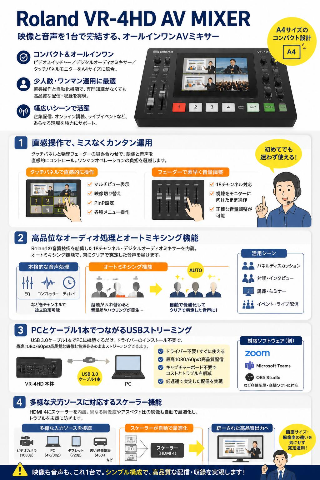 Roland VR-4HD AV MIXER 概要