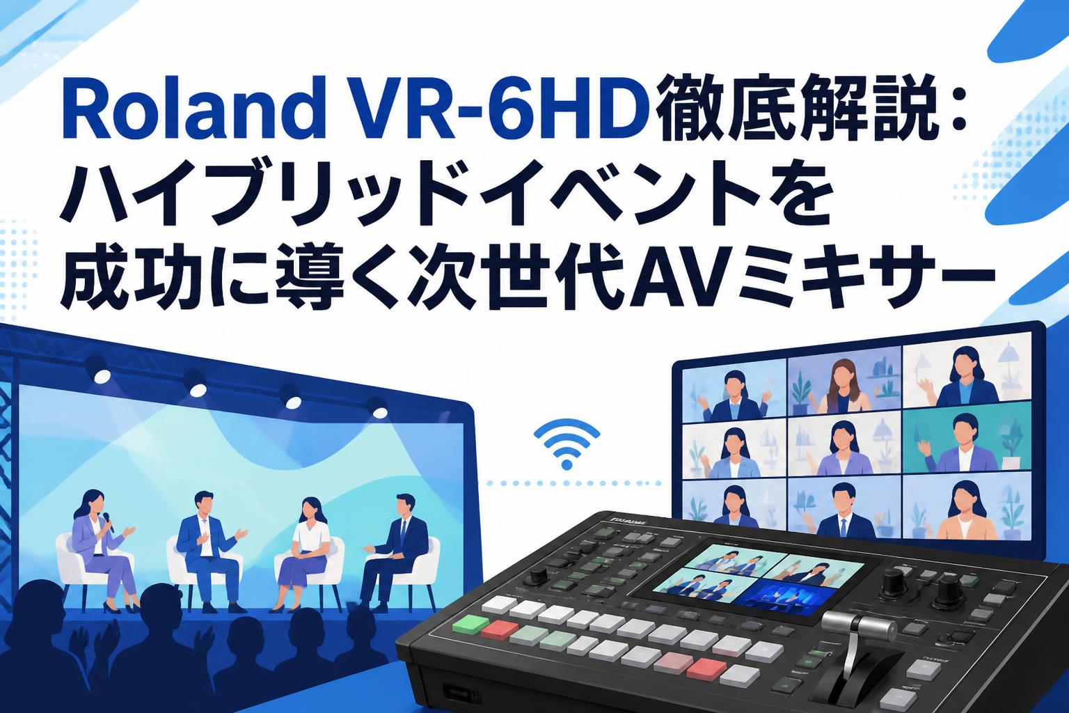 Roland VR-6HD徹底解説：ハイブリッドイベントを成功に導く次世代AVミキサー